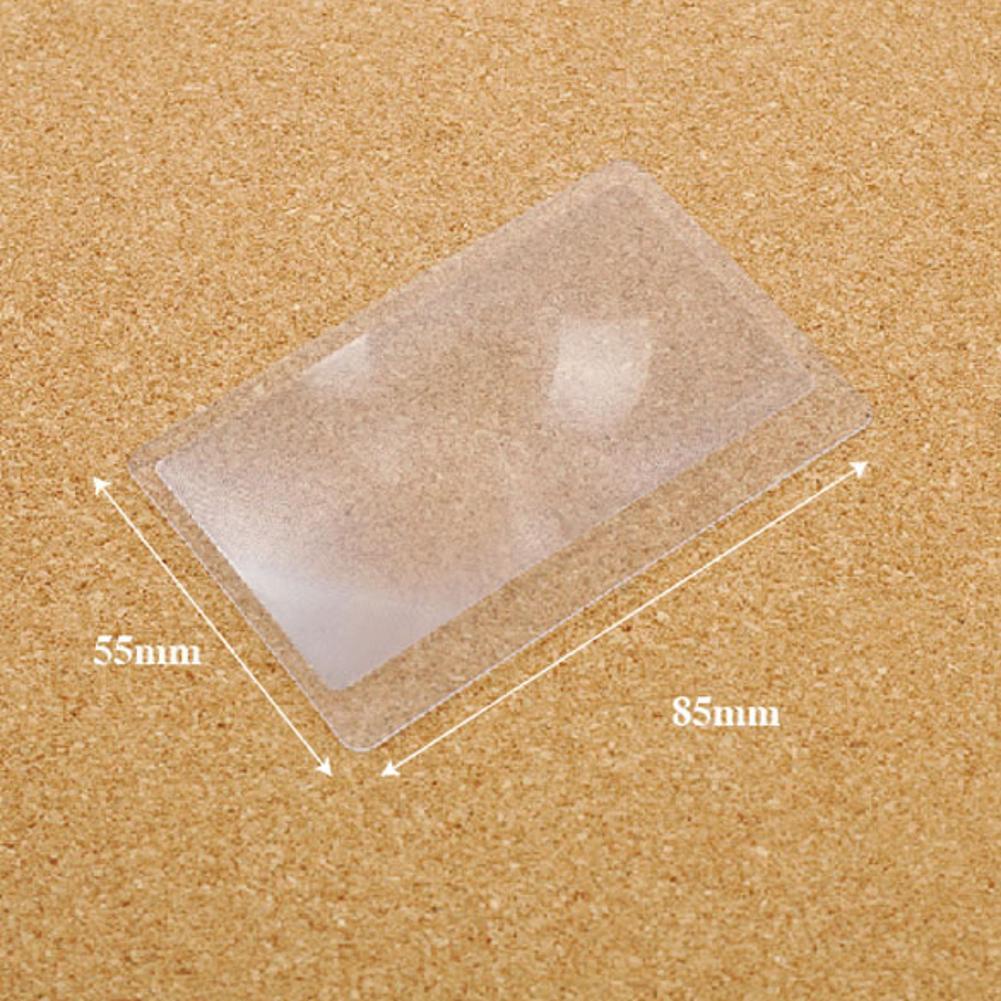 Credit Card Size Magnifier Reading Magnifying Glasses Lens Pocket