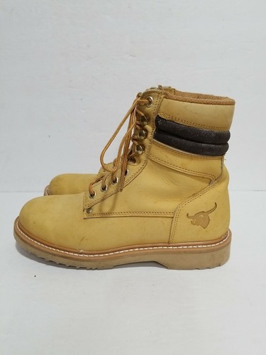 TEXAS STEER TAN LEATHER WORK SOFT TOE 