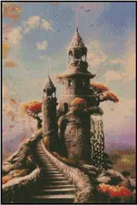 Fantasy Castle Counted Cross Stitch Chart No.36-100