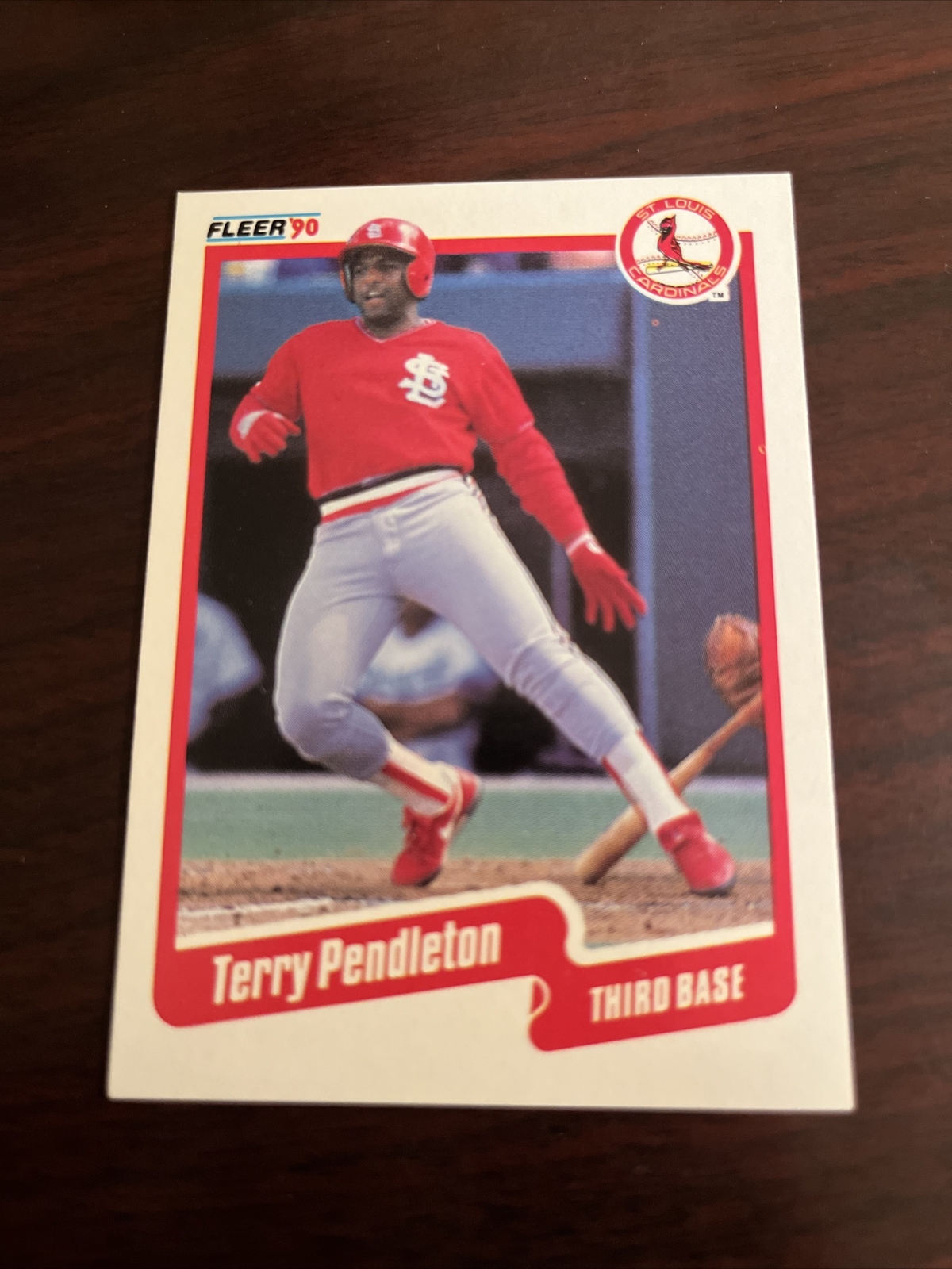 1990 Fleer Terry Pendleton #257 St Louis Cardinals NM-MINT 