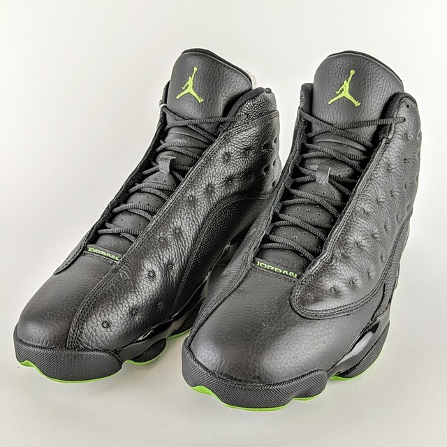 jordan retro 13 black and green