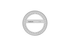 6 Inch 360  Plastic Circular Protractor Clear Precision Geometry Tool