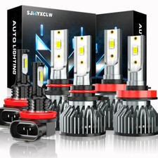6500k Combo Led Headlight Kit Highlowfog Bulbs For Honda Accord 2013 2014 2015