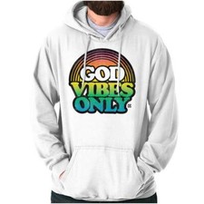 Religious Christian Faith God Vibes Only Hoodie Hooded Sweatshirt Men Women