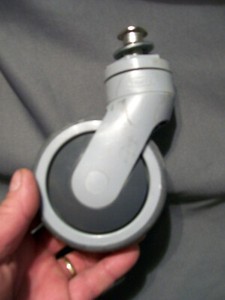 TENTE CART WHEELS SET OF 4 FROM A HEAVY DUTY ROLLING CART USED