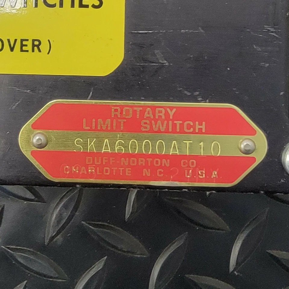Концевой выключатель поворотный Duff-Norton - SKA6000AT10 - 125 В постоянного тока - соотношение 10:1 - Изображение 2 из 4