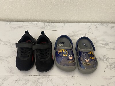 TODDLER BOYS PUMA Batman Sneakers And Clogs Lot Of