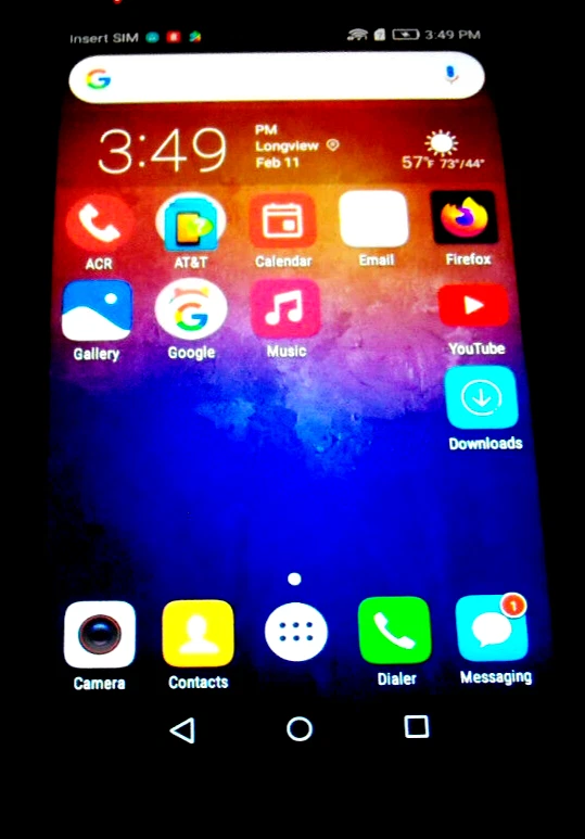 SMARTPHONE-HUAWEI EULA EMUI 4.1 MODEL 1611 ANDROID 5.5" SCREEN.