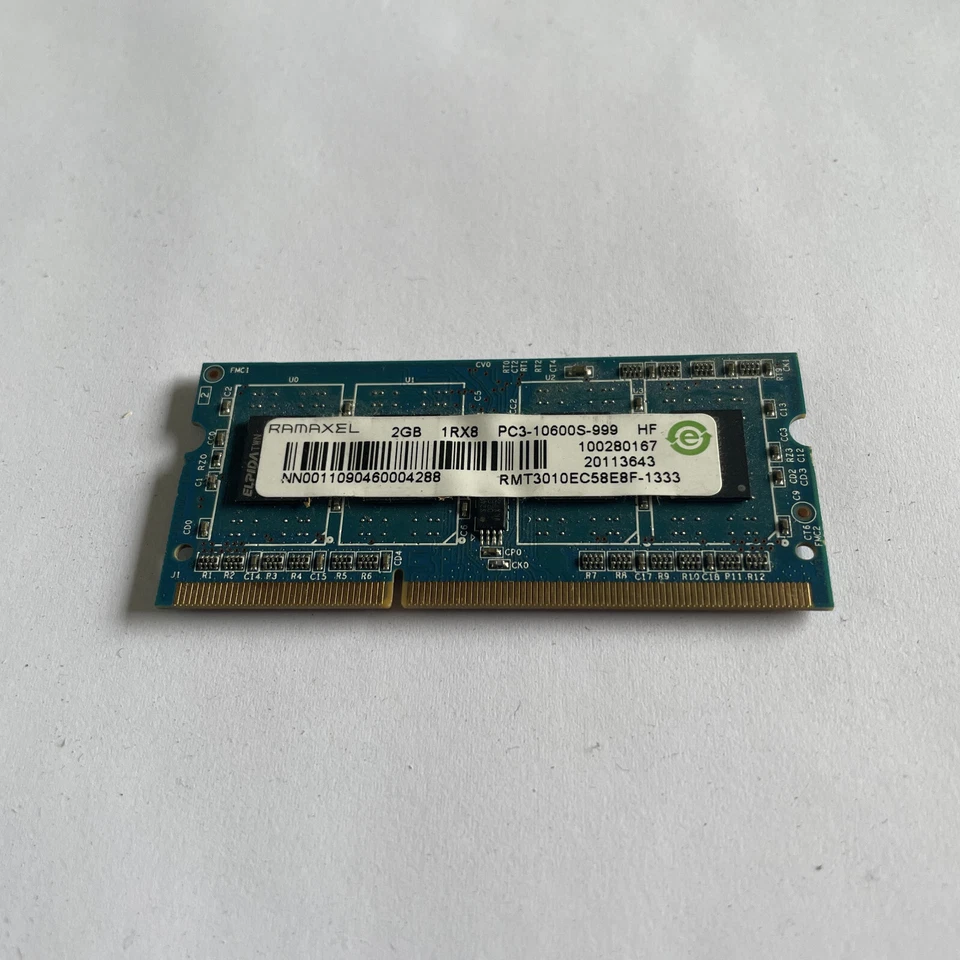 Ramaxel 2GB DDR3 RAM PC3-10600 1333Mhz non-ECC SoDimm RMT3010EC58E8F-1333 - Image 2 of 3