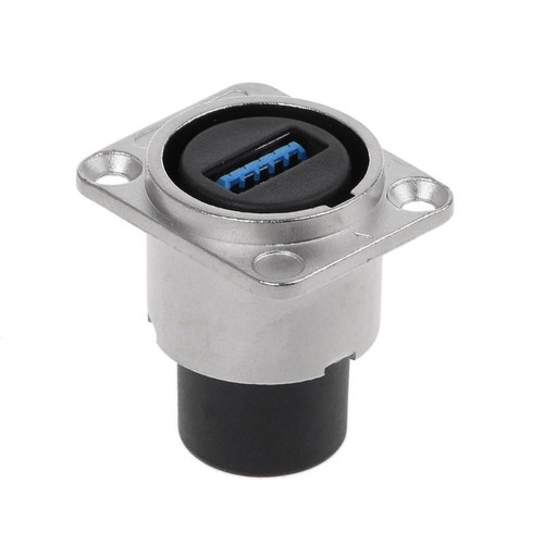 USB 3.0 Socket Metal D type Female to Female Connector Panel Mounting Holder - Zdjęcie 2 z 7