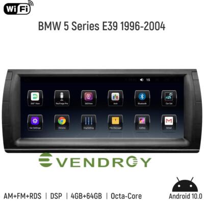 4+64G 10.25''For BMW 5 Series E39 1996-2004 Car Audio GPS Navigation Stereo Radio