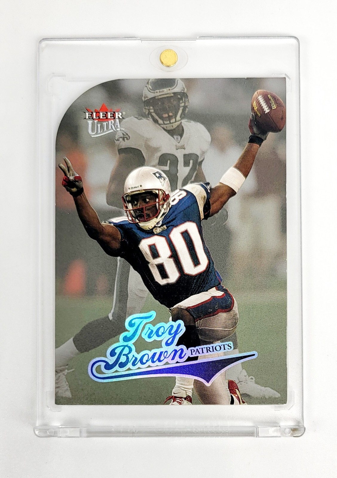MINT PLATINUM MEDALLION DIE-CUT 2004 Fleer Ultra Troy Brown NEW ENGLAND PATRIOTS
