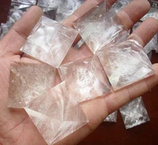 10 Pieces Natural Clear Quartz Crystal Pyramids Healing Wholesale Price 30-38mm