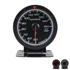 2.5" 60mm Universal Car Pointer LED Oil TempTemperature Gauge Meter with Sensor