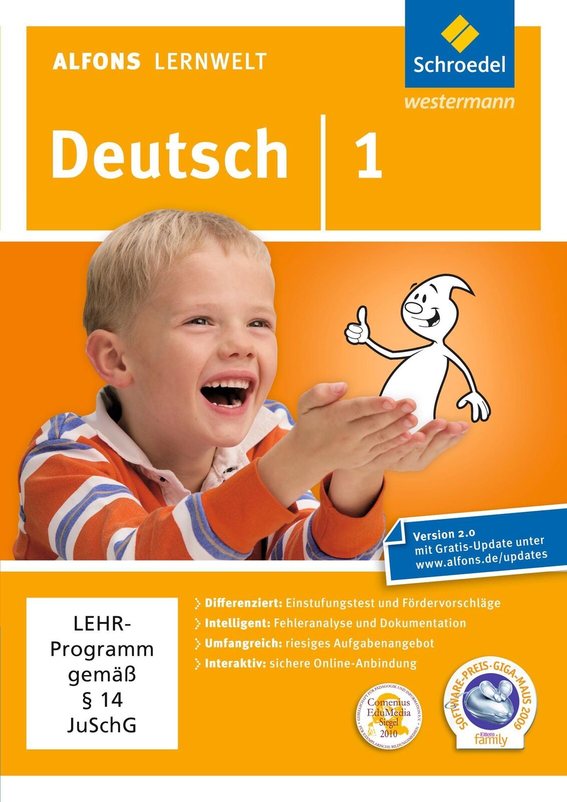 Thumbnail - Ute Flierl (u. A.) | Alfons Lernwelt Lernsoftware Deutsch 1. Dvd-rom |
