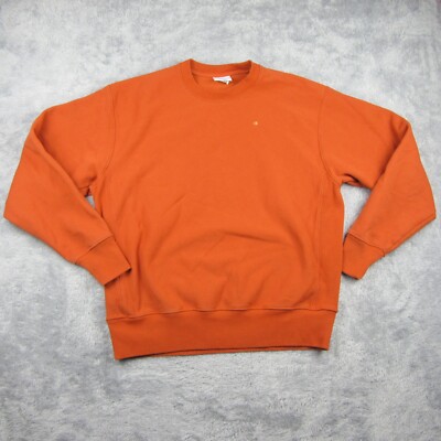 Champion Sweatshirt Men's XL Orange Coral Cotton Reverse Weave Sweater 