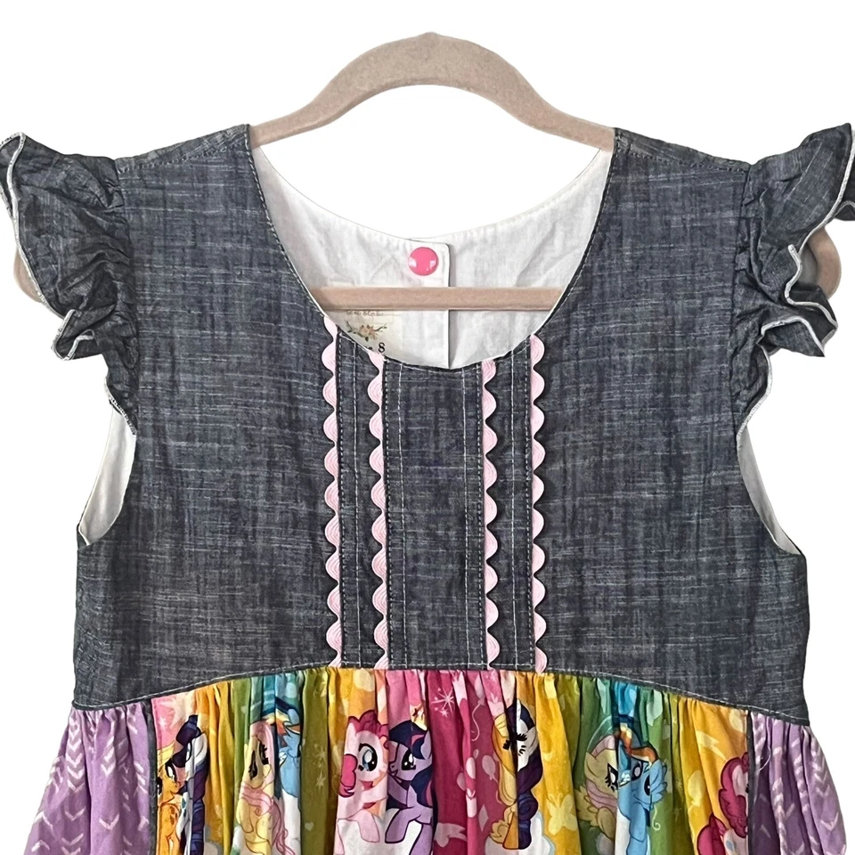 Vestido Niñas 8 My Little Pony Vintage Legend of Zelda Tela 100% Algodón Bolsillos Foto 3 de 4