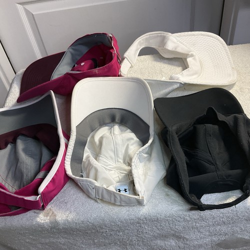 Lot Of 5 Women’s Adidas-Under Armour Running Jogging Climalite Hats/Visor - Picture 12 of 15