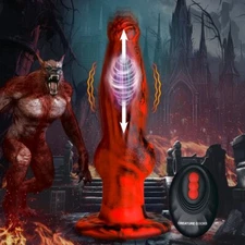 Creature Cocks Thrusting  Vibrating HellWolf Dildo Fantasy Cock Adult Sex-Toy