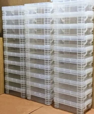 Card Storage Box Vault Lot Stackable. Each holds 50 Sleeved cards. Pick your set