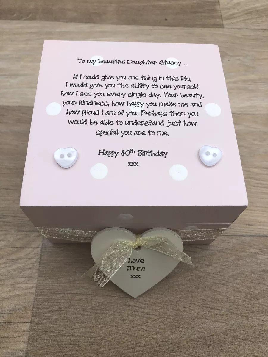 Gift ideas for mums 40th best sale birthday