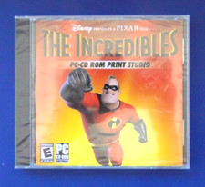 THE INCREDIBLES PC-CD ROM PRINT STUDIO DISNEY PRESENTS A PIXAR FILM NEW