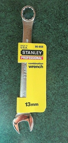 Stanley Professional 86-858 13mm 12 Point Combination Wrench Tool - Made in USA