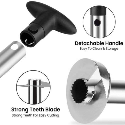 AEX Heavy Duty Stainless Pineapple Corer Fruit Slicer Peeler Cutter Kitchen Tool - Picture 2 of 7