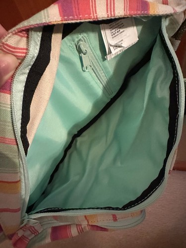 Kavu Sling Rope Crossbody Shoulder Backpack Bag Striped Pattern Beach Colors - Picture 5 of 11