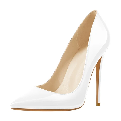 Sexy Damen-Stiletto-High-Heels spitz zulaufend Büro OL Arbeit eleganter Schuh Übergröße - Bild 48 von 50