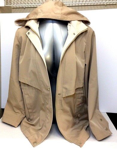 Liz Claiborne Women's Jacket With Hood Beige Size S - Picture 4 of 12