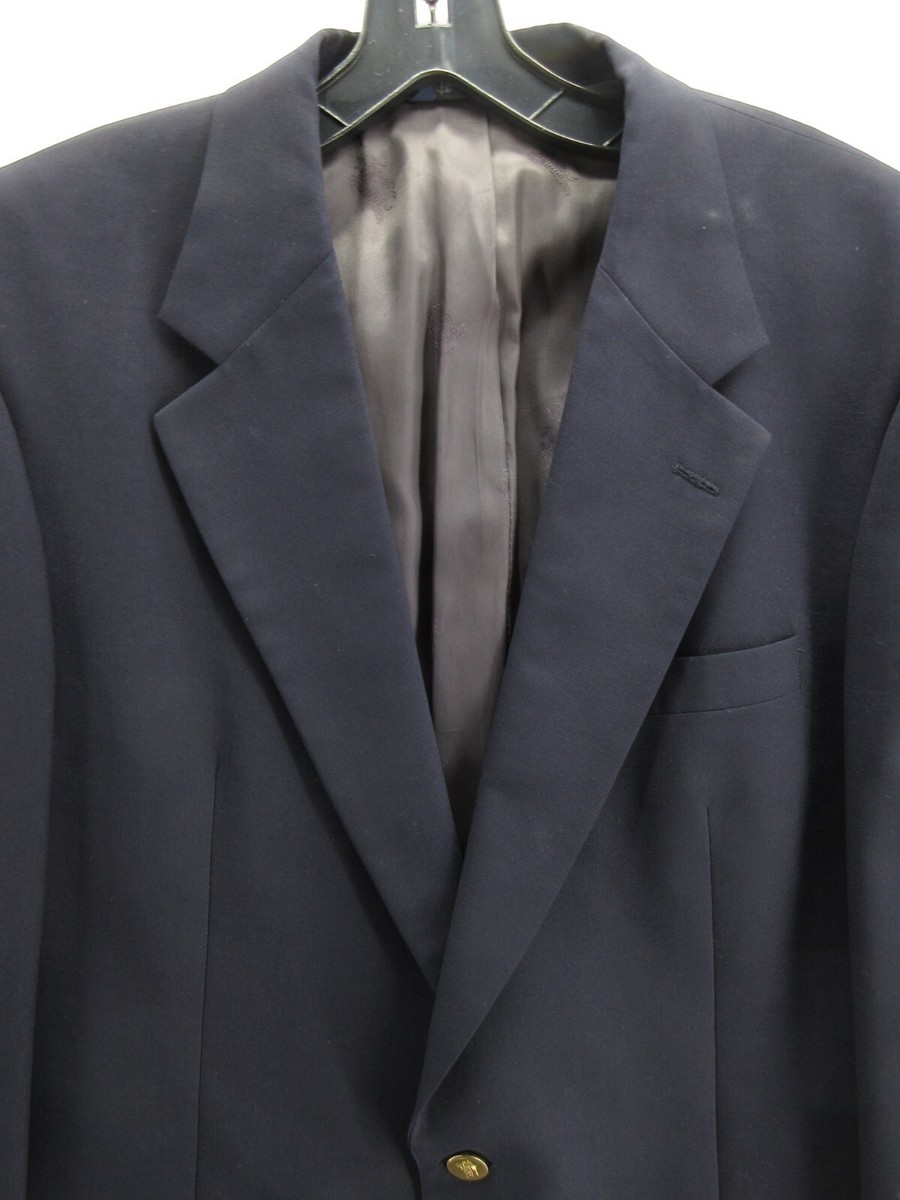 バーバリ　ジャケット VINTAGE Burberry Jacket Men 44 Blue Wool Blazer Sport Coat