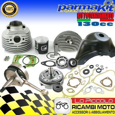 KIT MODIFICA VESPA APE CILINDRO POLINI 130 ALBERO MOTORE CAMPANA CUFFIA