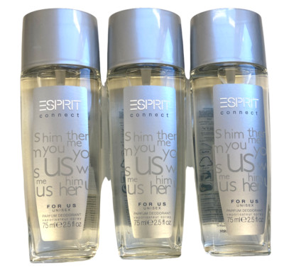Esprit Connect for US UNISEX Parfum Deodorant Spray 3x 75 ml