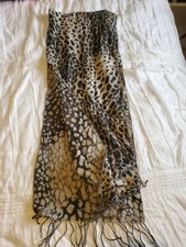 Women Leopard Print Winter Scarf Pashmina Blanket Oversized Warm Wra...