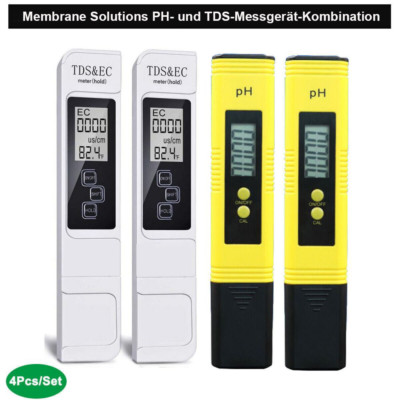 Digital Tester PH-TDS EC Wassertest Meter Messgerät Leitwertmessgerät 0-9990ppm-
