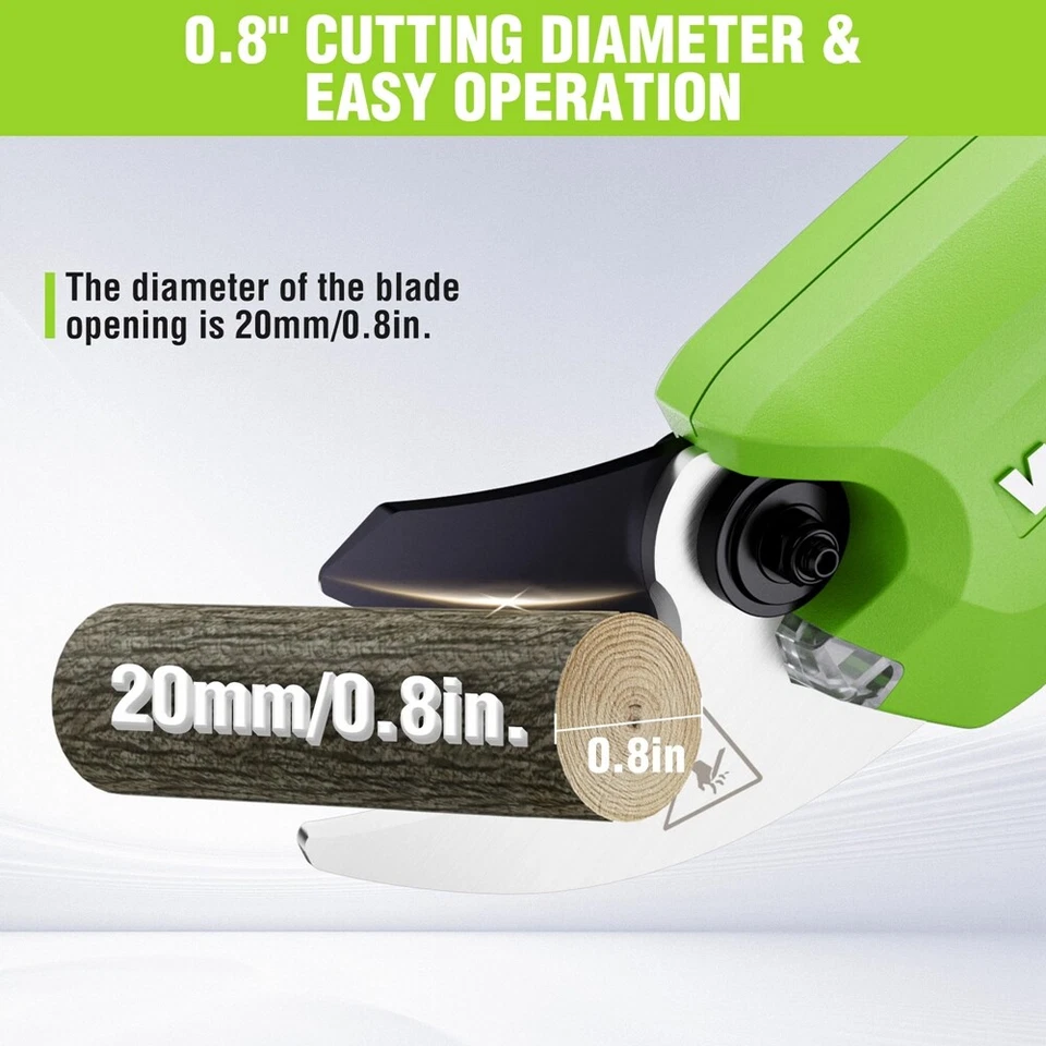 WORKPRO Rechargeable Electric Pruning Shear Cordless Tree Pruner Cutter Scissors - Image 3 of 4