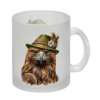 Steinadler Mit AlpenläNdischem Trachtenhut Glas Tasse