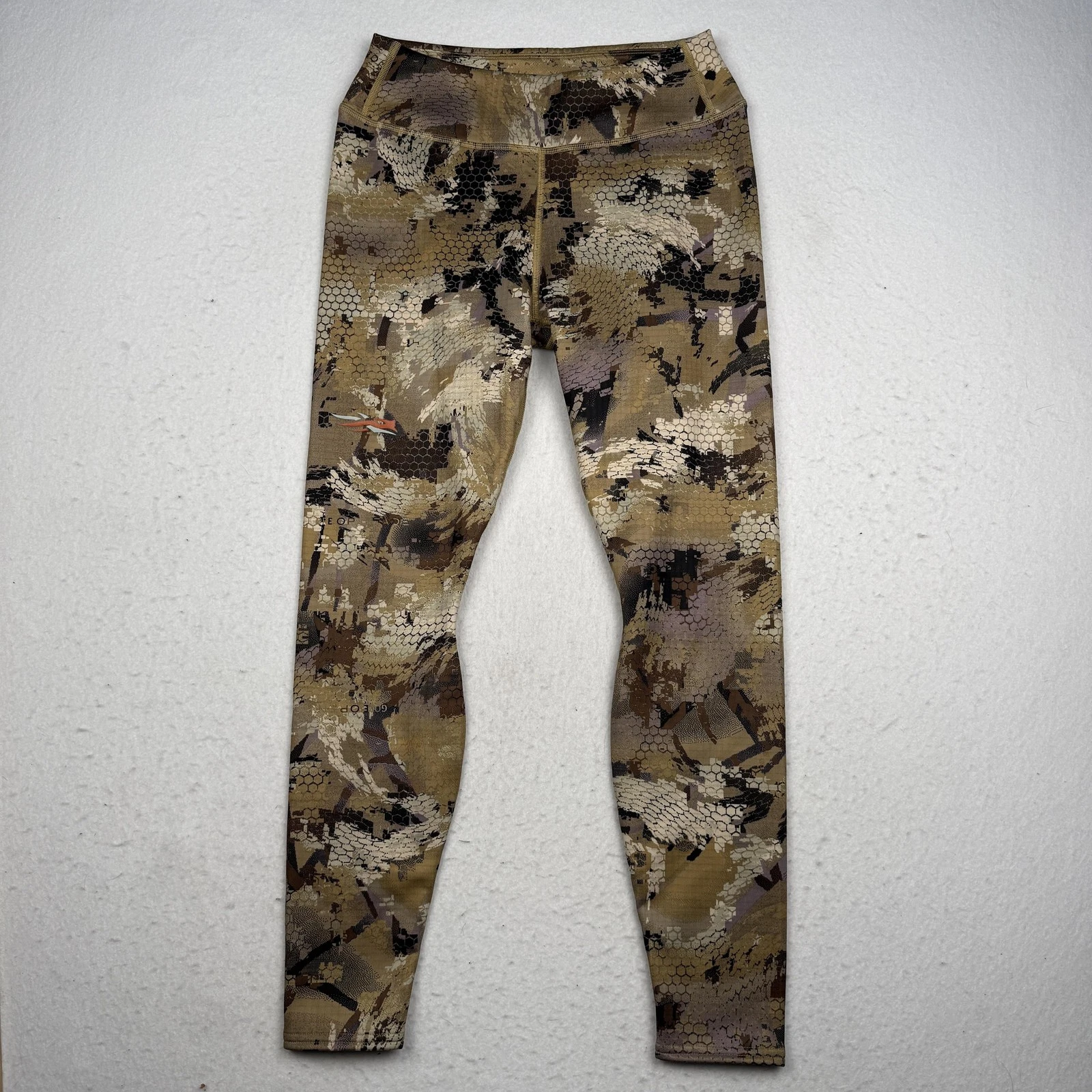 Sitka Base Layer Pants Mens XS Brown Camo Fleece Thermal Leggings Hunting