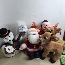 Coll/VTG: Lot Of 7 Plushies from the Rudolph the Red-Nosed Reindeer Collection