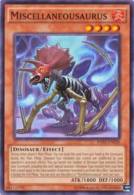 Miscellaneousaurus - RATE-EN028 - Common - Unlimited Edition - Moderately Played