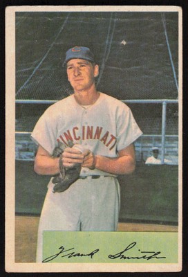 1954 Bowman #188 Frank Smith Cincinnati Redlegs Very Good 50371