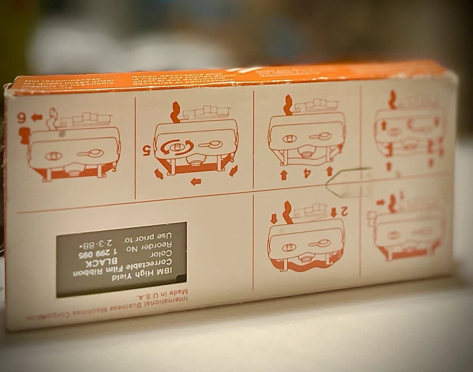 Vintage IBM High Yield Correctable Ink Film Printer Typewriter Ribbon Cassette - Image 2 of 4