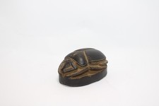 UNIQUE ANCIENT EGYPTIAN STATUE stone scarab Beetle sculpture handmade size 5 cm