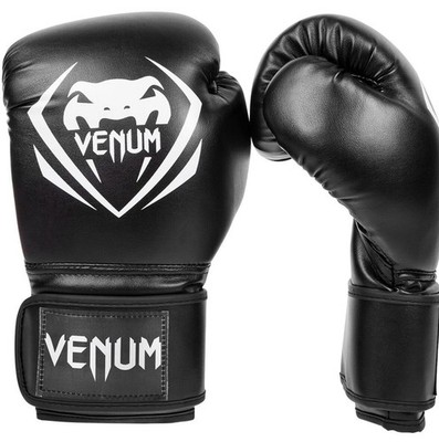 Venum Contender Boxing Gloves / Synthetic Leather / 10oz Gloves / Black   