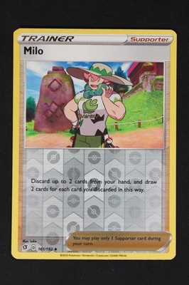 Pokemon Milo Reverse Holo UC NM - Rebel Clash 161/192