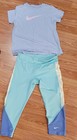 Nike Girls Set Of Dri-Fit Capri/Leggings With Shirt Size Medium — photo 1