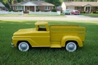 1960s Tonka, Step Side Stake Pickup Truck, Yellow, Pressed Steel