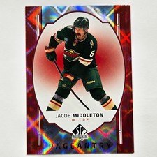 2025-26 SP Authentic #P-32 Jacob Middleton - Minnesota Wild RED PAGEANTRY