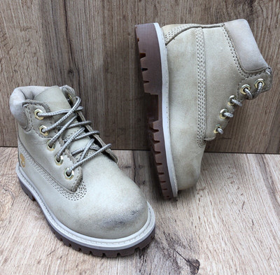 TIMBERLAND Sand Suede Waterproof 200 Gram ReBOLT A6298 Toddler's Boots Size 6